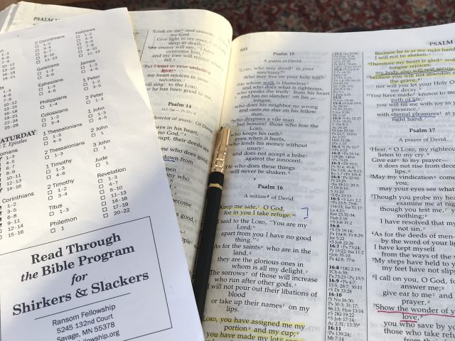 Bible Reading Program Redo